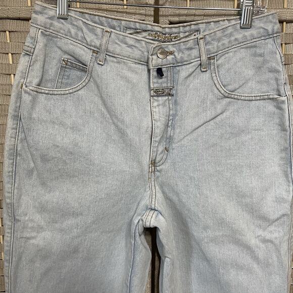 VTG Marithe Francois Girbaud HIGH RISE JEANS Size 13/14 29” Light Wash Tapered - Picture 3 of 11